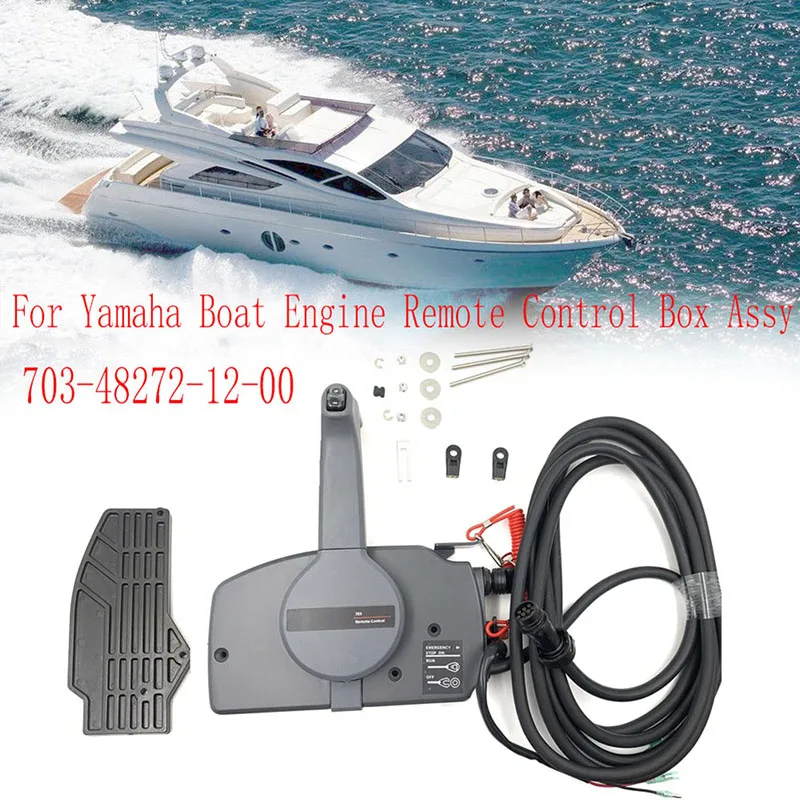 

Remote Control Box Assy For Yamaha Boat Engine 10 Pins Pull To Open 703-48272-12-00 Durable Easy Install