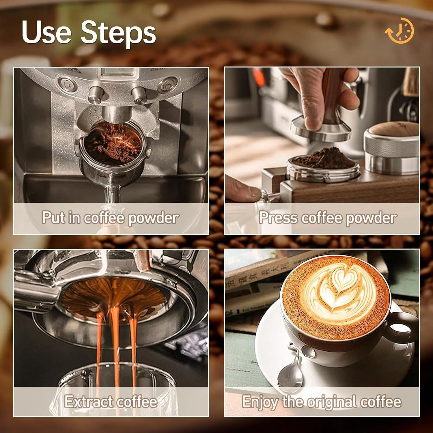 فلتر بورتافلتر قهوة 51 مم بدون قاع من الستانلس ستي...