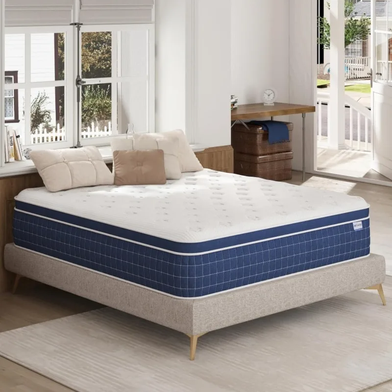 

Full Size Mattress (Upgrade Strengthen) 12 Inch Hybrid Full Mattress in a Box, Mattress Full Size Made of Memory Foam