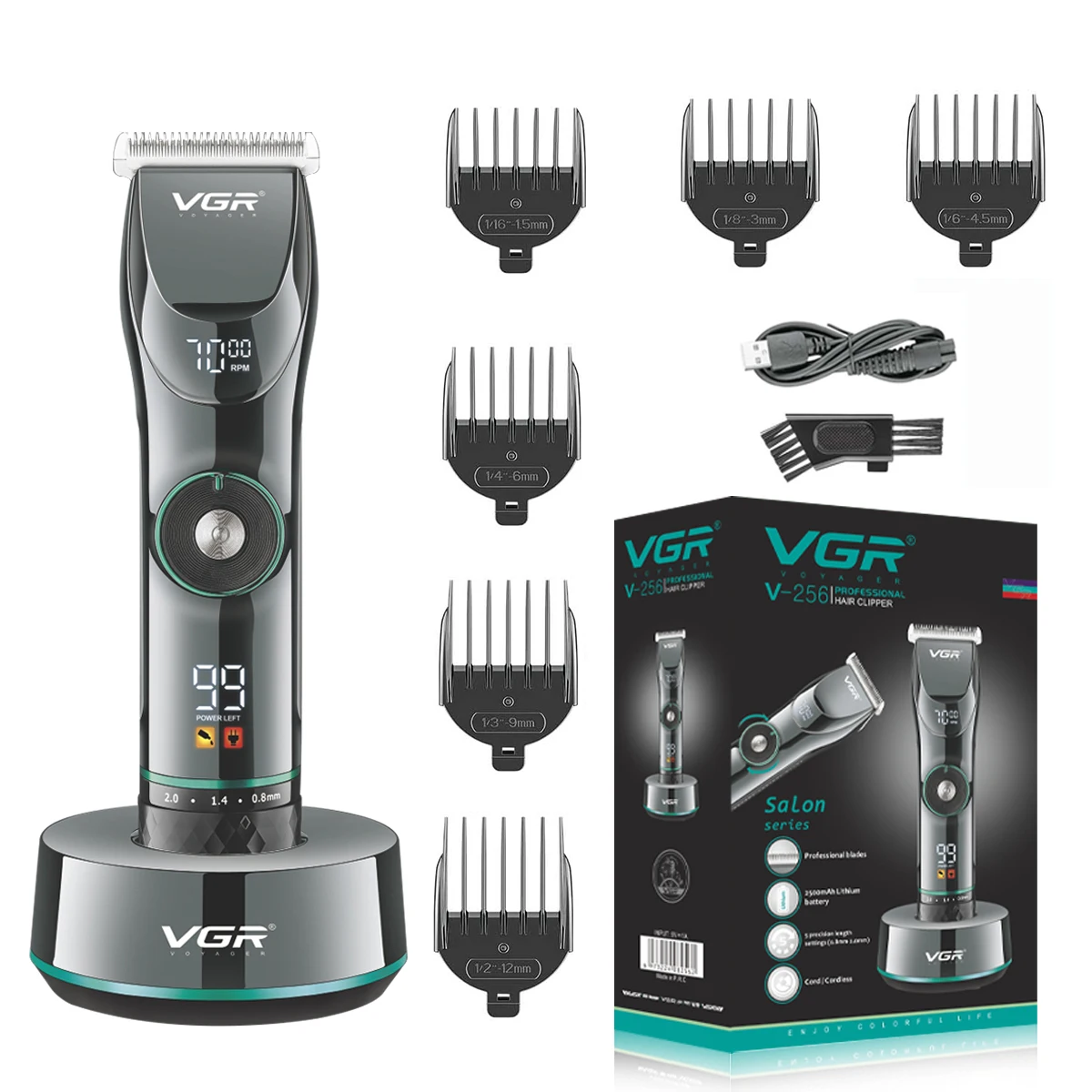 VGR 15 سرعة المحرك قابل للتعديل الشعر المتقلب اللح...