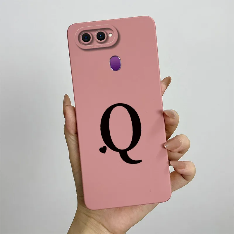 Cute Couple Letters Square Shockproof Back Cover Case