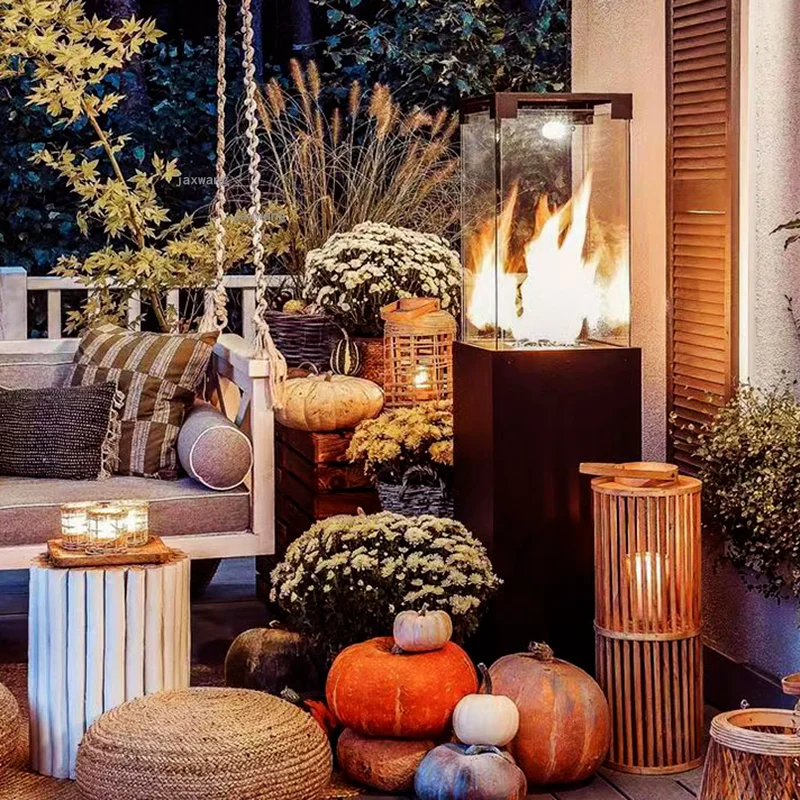 Minimalist Modern Apartment Patio Heaters Outdoor Restaurant Hotel Villa  Gas Heater Indoor Courtyard Homestay Heating Furnace - AliExpress