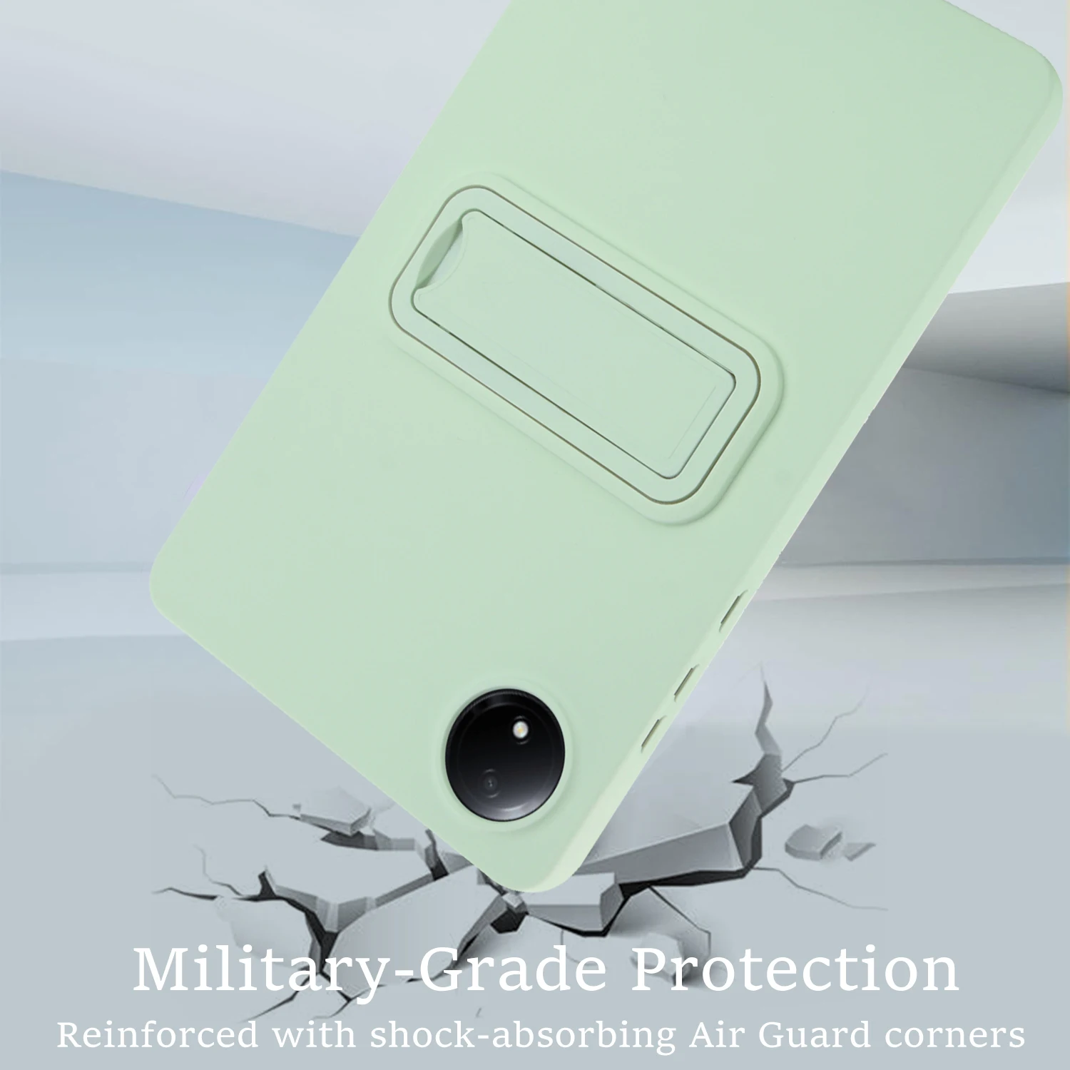Matte Stand Tablet Case - Durable Hard PC+TPU Protective Cover