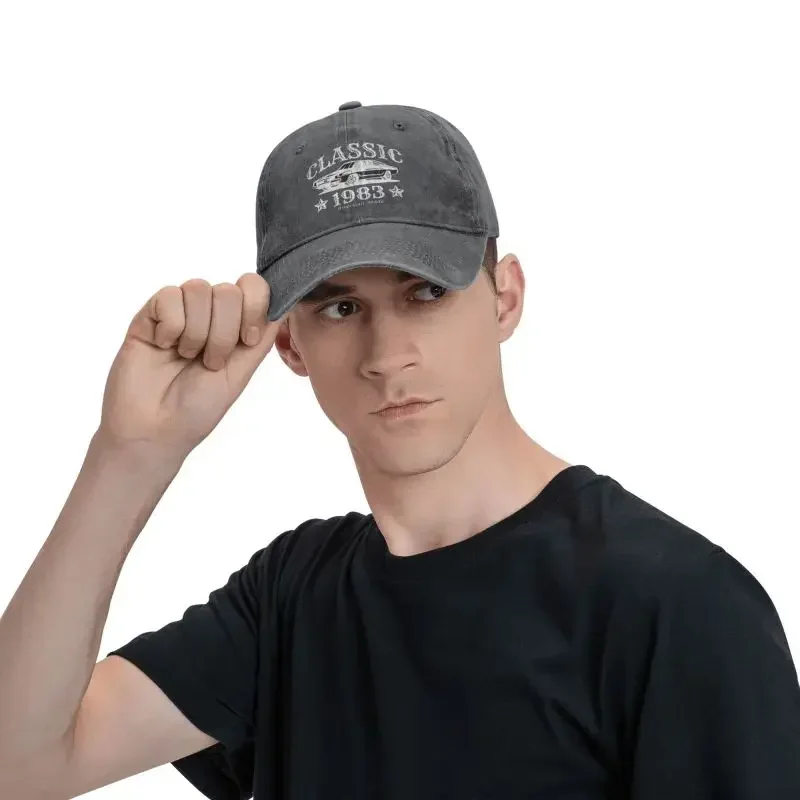 Custom Cotton Classic Car Year 1983 Baseball Cap Sports Men Women's Adjustable Dad Hat Summer 6