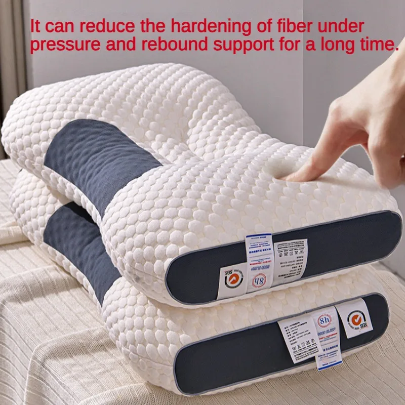 Orthopedic Reverse Traction Pillow Protects Cervical Vertebra and Helps Sleep Single Neck Pillow Can Be Machine Washable 48X74cm images - 6