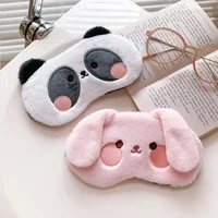 1pc Sleeping Mask Sleeping Blindfold Soft Plush Eye Masks Cute Cat Eye Cover Plush Mask Eyepatch Nap Health Eye Cover 1