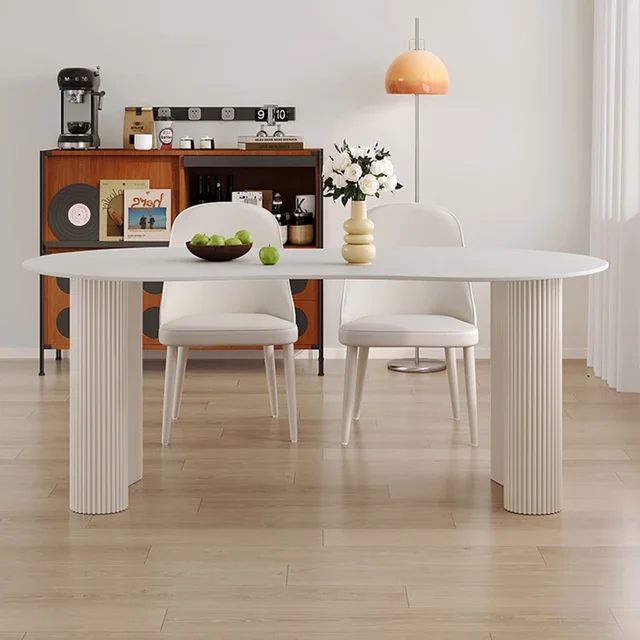 Mid Century Dining Table Desk Nordic Balcony Dining Table Makeup Modern Study Dining Table Modern Muebles Living Room Furniture 4