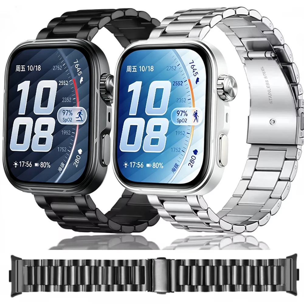 Stainless Steel Bracelet Band for Huawei Watch Fit - Premium Metal Strap Accessory