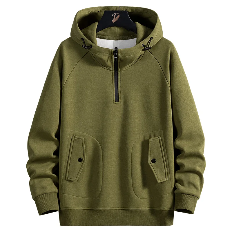  Sudaderas con capucha para hombre, sudadera con capucha de  manga larga, deportiva, bolsillo frontal, otoño, invierno, con capucha,  Blanco : Ropa, Zapatos y Joyería