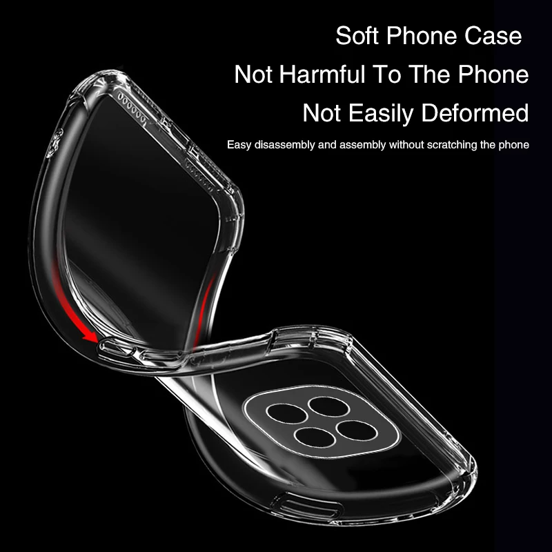 Airbag Clear Silicone Phone Case with Lens Protection