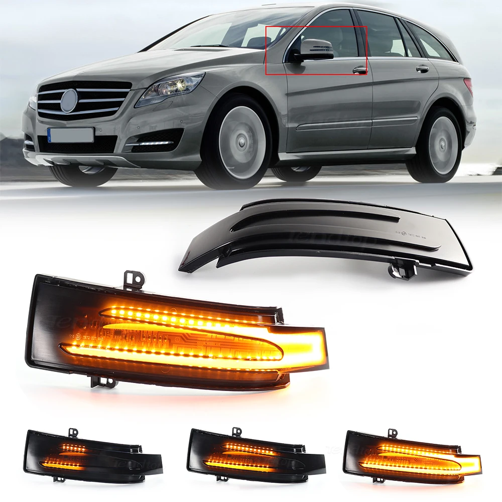 

2 шт. для Mercedes-Benz X164 GL 2011-15 W164 W166 ML 2010-2015, янтарная последовательная вспышка