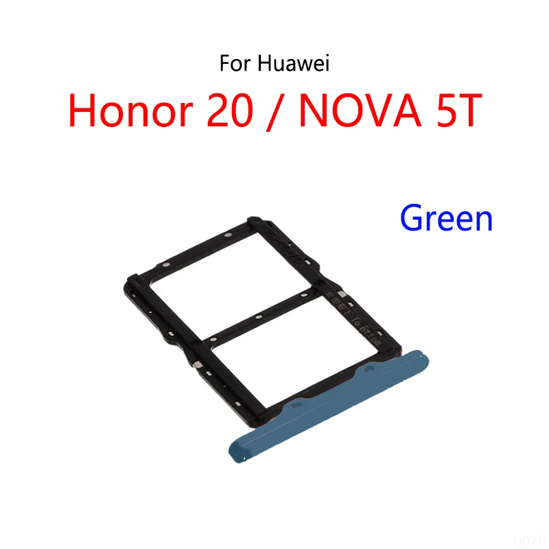 For Huawei Honor 20 / NOVA 5T New SIM Card Slot Tray Holder Sim Card Reader Socket