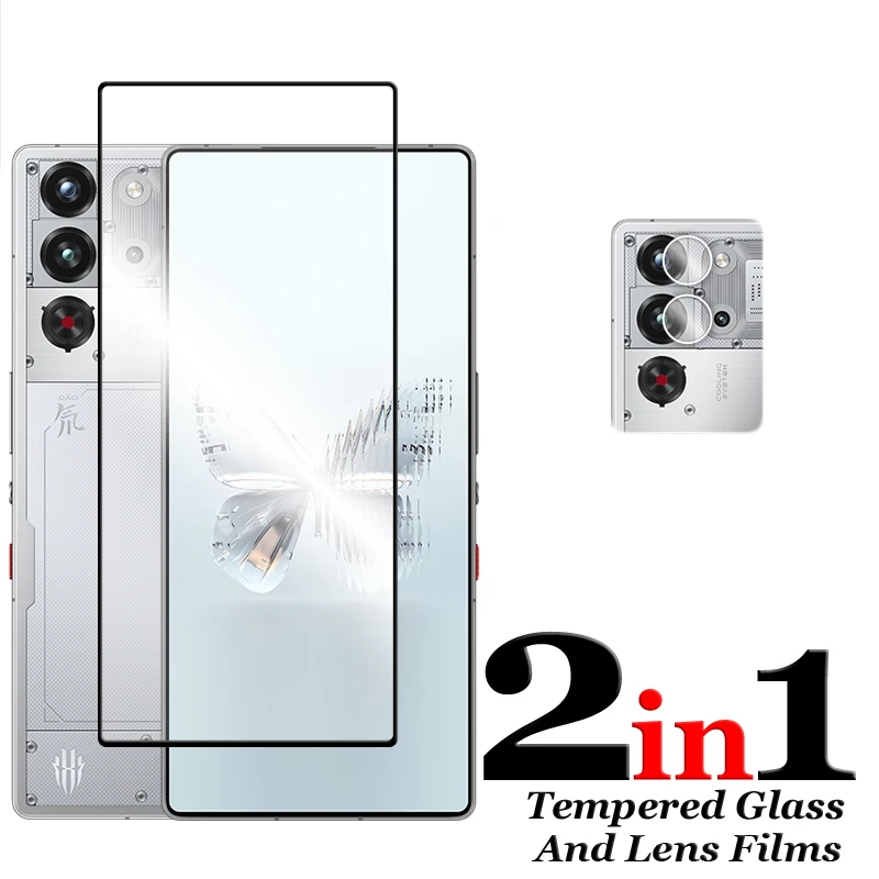 Premium 6-in-1 Tempered Glass Screen Protector, 6.85-inch Full Cover Glue, HD Clarity