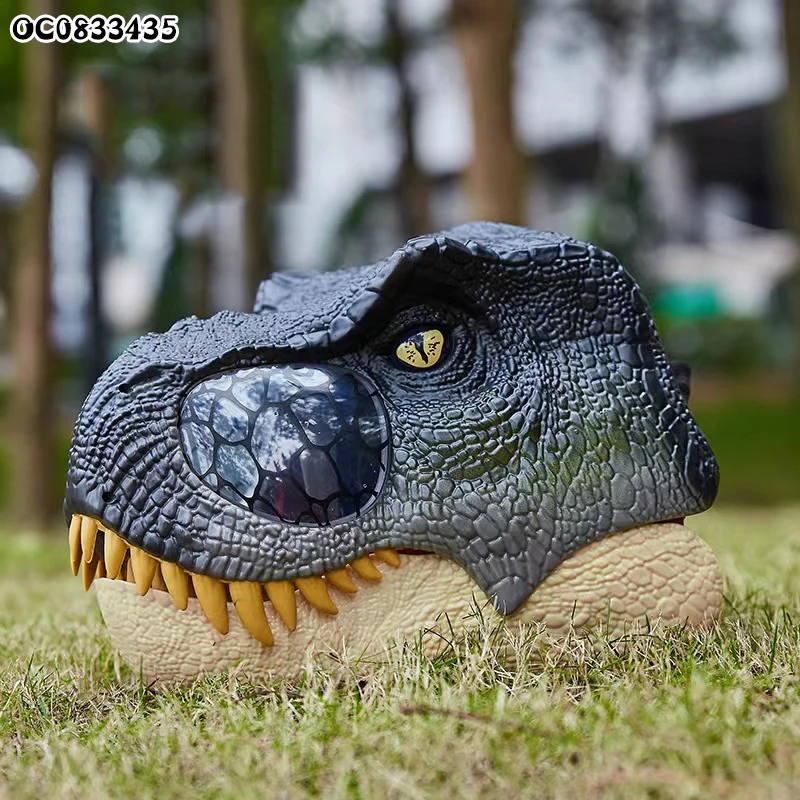 Jurassic Dinosaur Mask Voice Light Sound Effect Party Toy Role Playing Gift for Boys Girls Adults