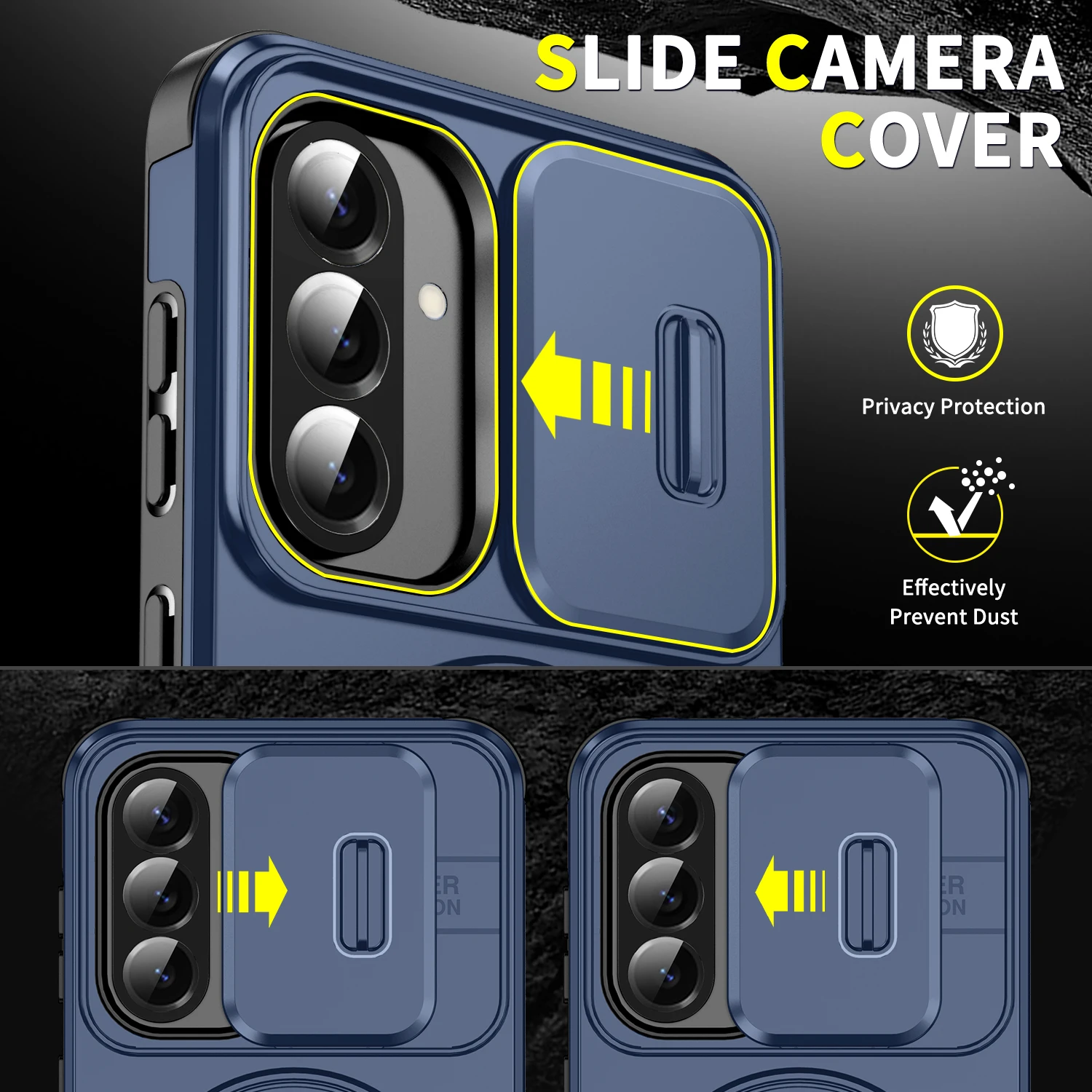 Enhanced Armor Case with Stand Holder - Matte Protective Cover