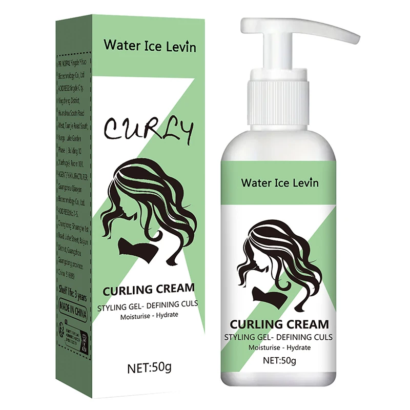 Frizz Elastin Hair Treatment Moisturizing Fluffy Lasting Styling Curls Curl Defining Cream Curly Wavy Hair Care Product
