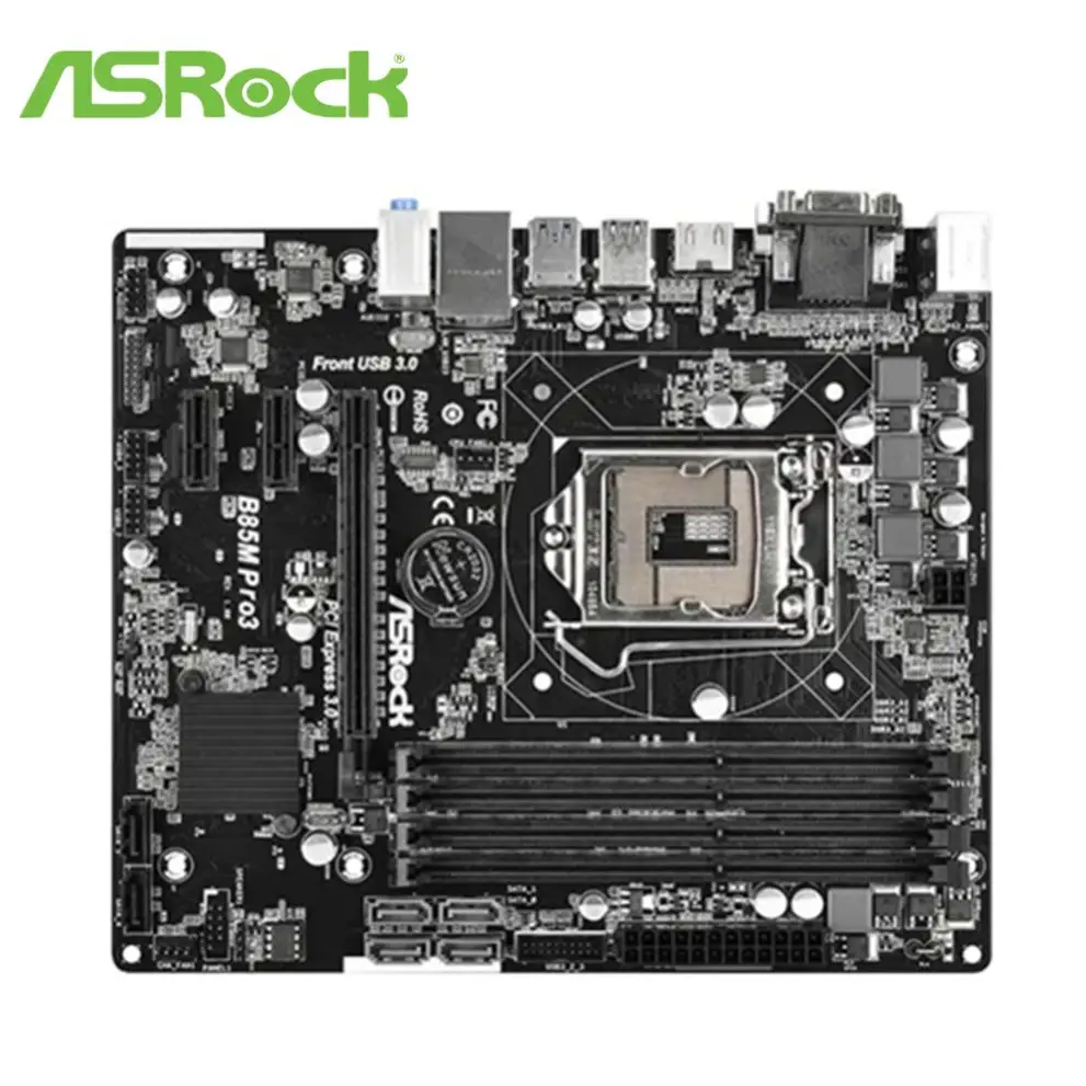 

ASROCK B85M PRO3 Motherboard B85 Socket LGA 1150 i7 i5 i3 DDR3 32G SATA3 Micro-ATX motheboard