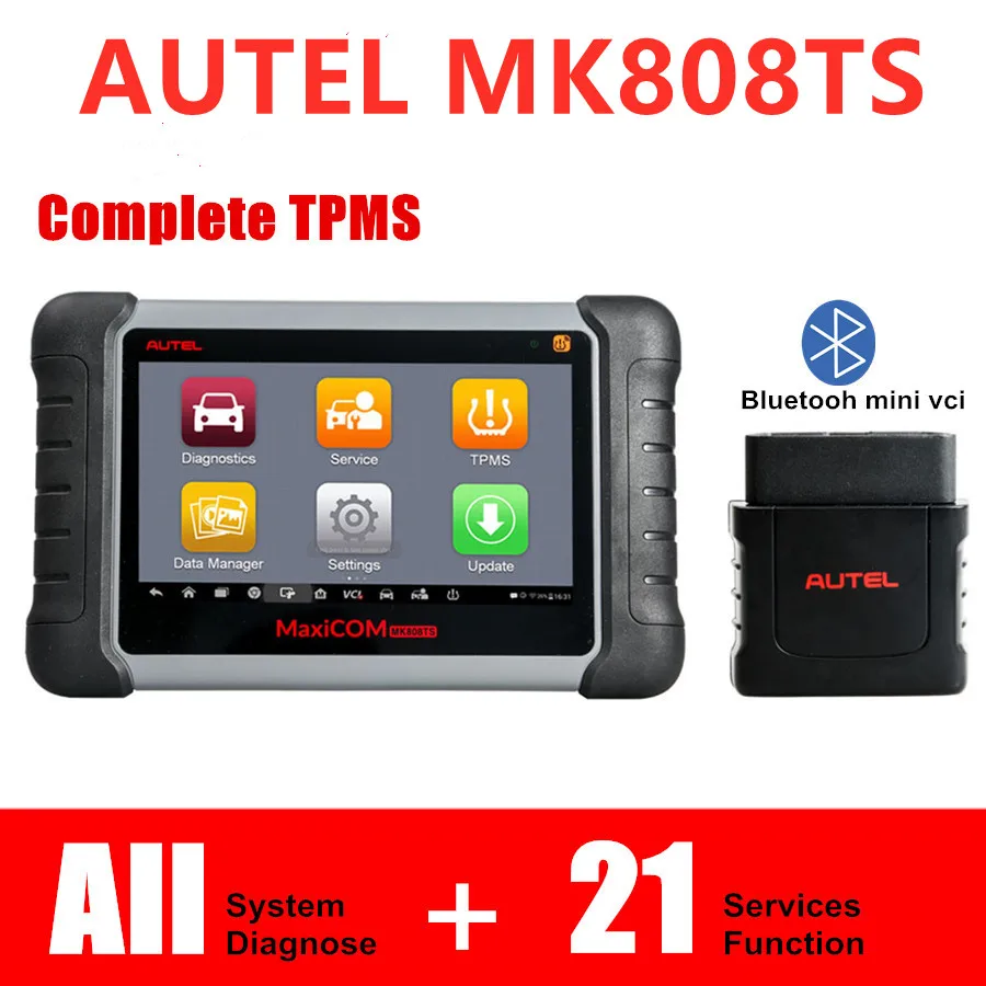 

Best quality Autel MaxiCOM MK808TS Auto Diagnostic Tool TPMS Scanner with Complete TPMS and Sensor Programming Tool OBD2 Scanner