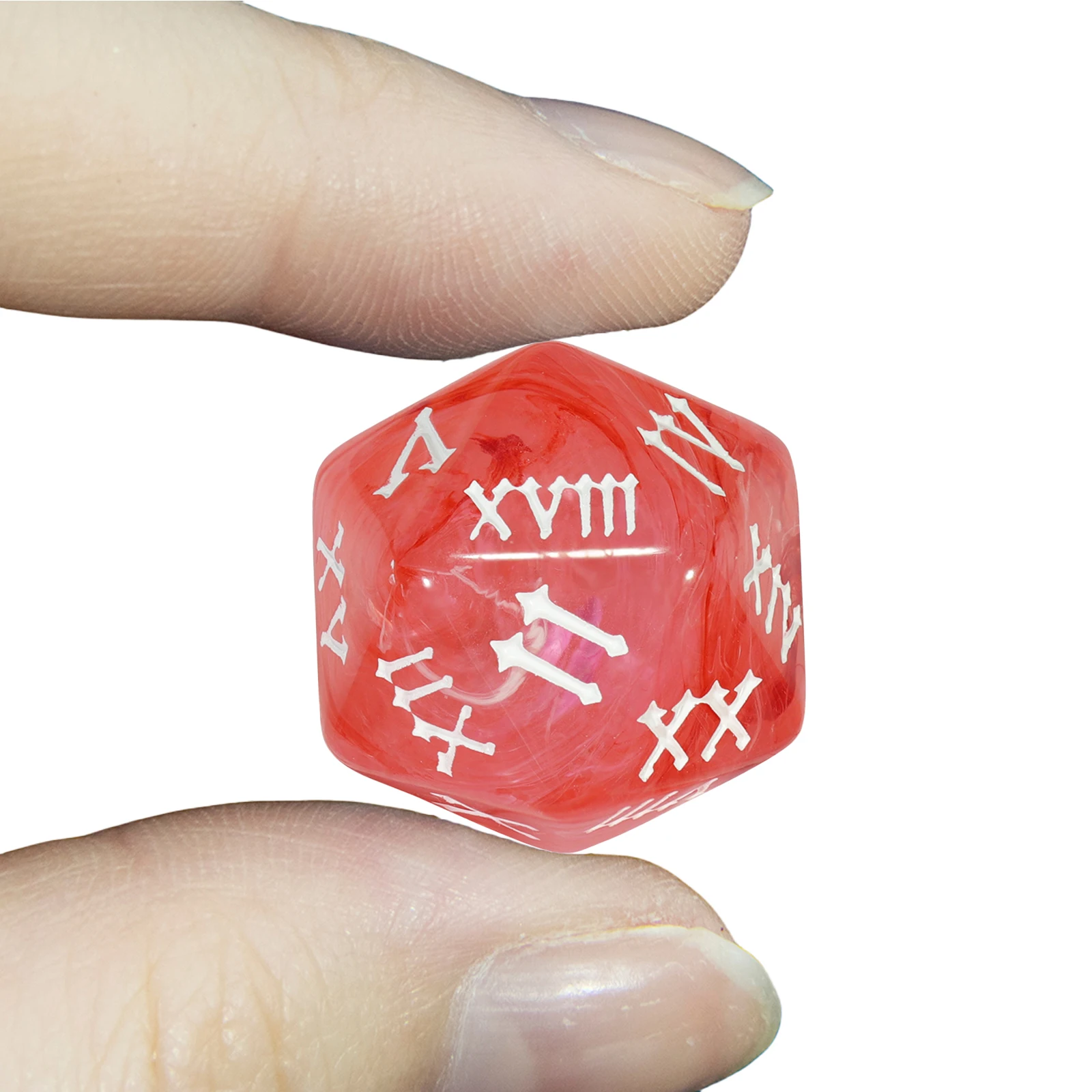 Misty Effect Roman Polyhedral Dice Set - 7-Piece Colorful Collection
