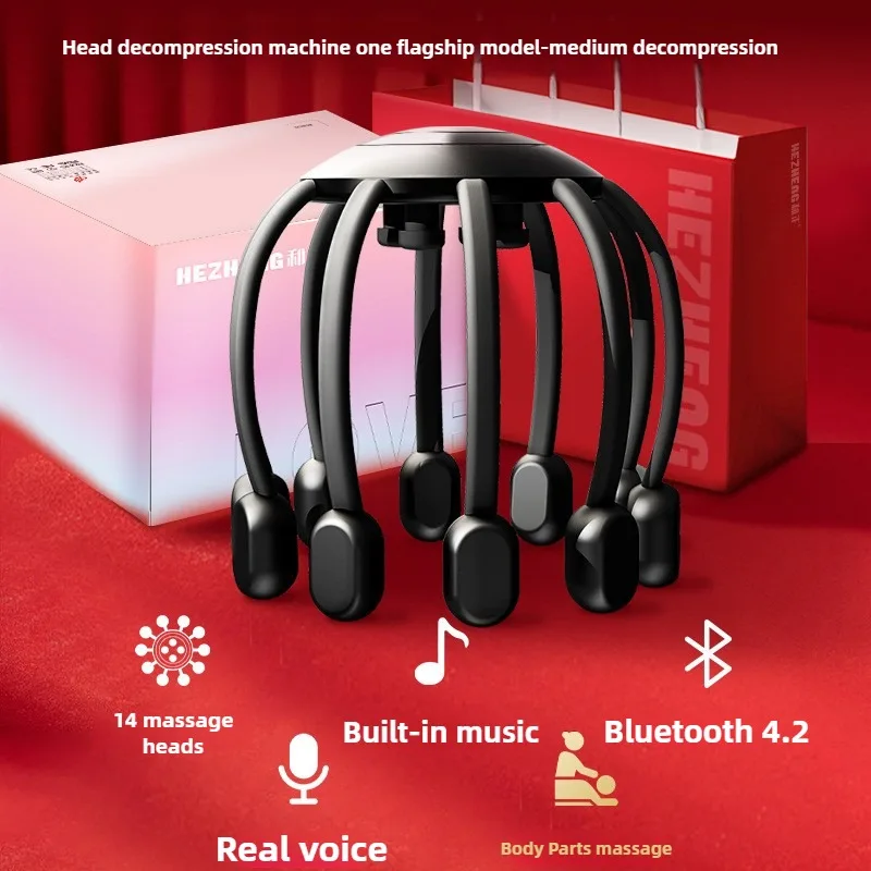 مدلك لفروة الرأس الكهربائي التلقائي بالكامل لاسلكي...
