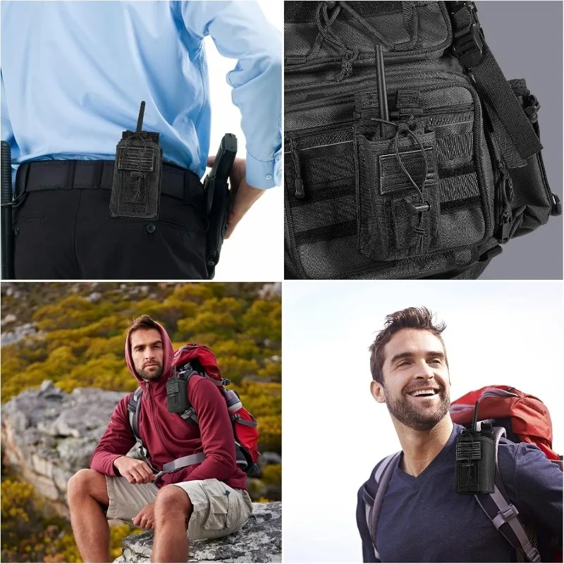 Nylon Walkie-Talkie Pouch Radio Holder Outdoor Fishing Accessories