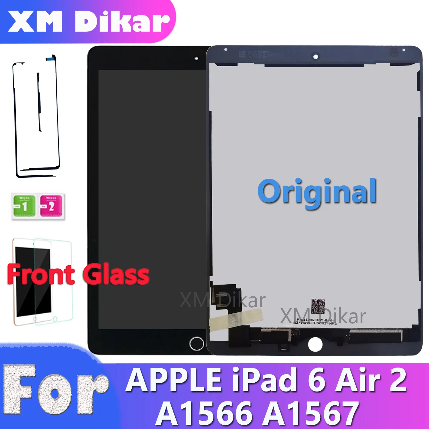 100% New Tablet LCD For Apple iPad 6 Air 2 A1567 A1566 Display Touch Screen  Digitizer Sensors Assembly Panel Replacement Parts - Price history & Review, AliExpress Seller - lianganbing Lcd Parts' Store