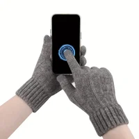    4 цвета, зимние теплые перчатки с сенсорным экраном, унисекс, вязаные перчатки для пальцев, можно стирать в машине, идеально подходят для путешествий, велоспорта, спорта — изображение 3