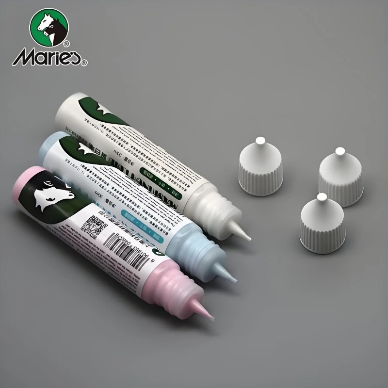 마리의 30ml 마스킹 유체 펜 화이트 핑크 블루 수채화 그림 Frisket 애플리케이터 Art & Calligraphy 용 액체 Frisket Brush
