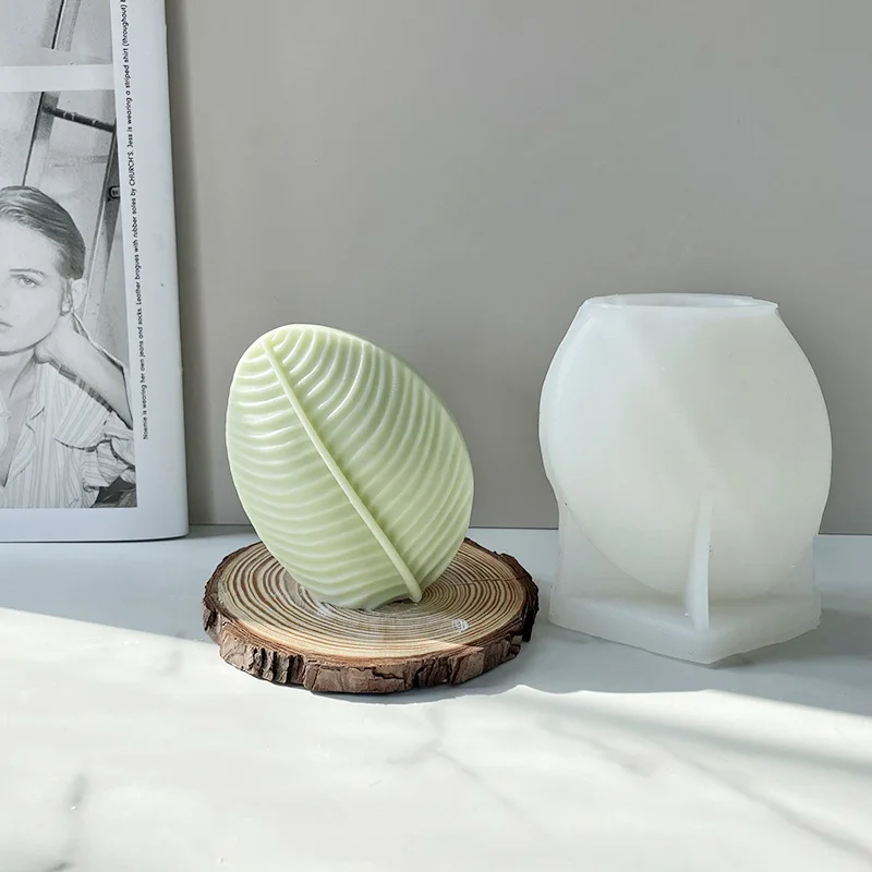 

New Leaf Candle Mold DIY Handmade Leaf Silicone Mold Aromatherapy Gypsum Mold Green Leaf Manual Soap Mold Candle Making Supplies