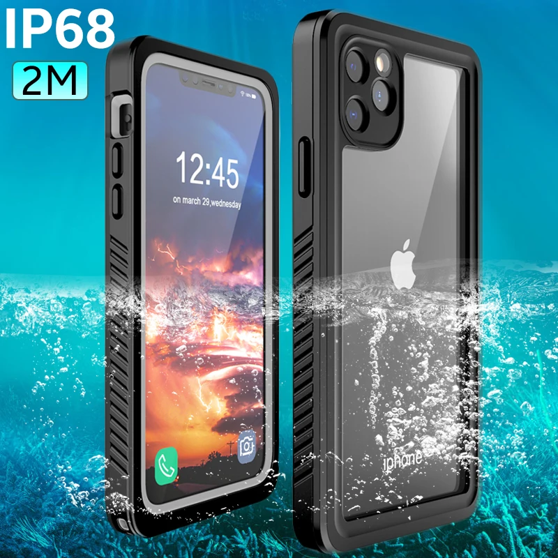 

Водонепроницаемый чехол для iPhone 12, 11 Pro Max, XR, X, XS MAX, SE