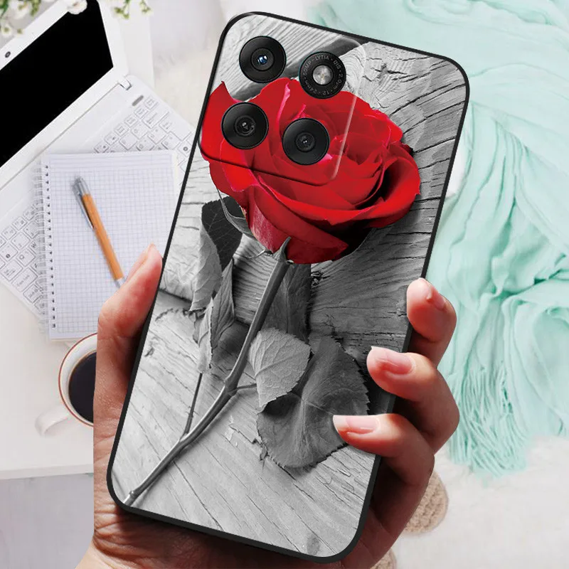 Sleek Black TPU Silicone Protective Phone Case