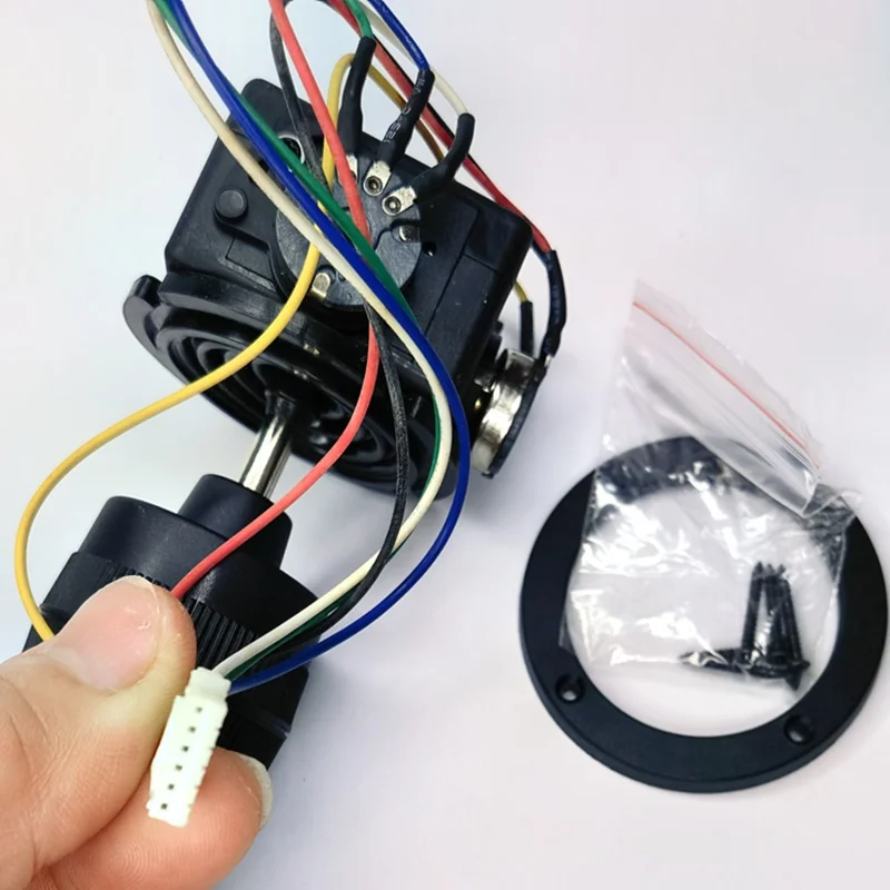 1pcs，Rocker potentiometer，JH-D202X-R2-5K Two-dimensional sealed joystick 360 degrees，Pan controller joystick