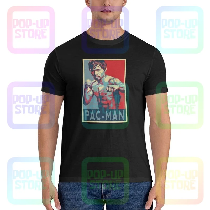Manny Pacquiao Pacman Boxing Manny Pacquiao Pacman Shirt T-Shirt Top Cotton Novità Migliore Qualità Tee