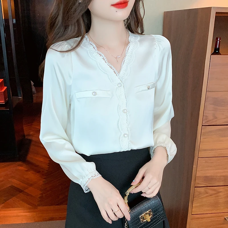 

New chic ladies shirts Fashion printing women blouses 2022 Spring autumn causal Long sleeve blouses mujer blusas