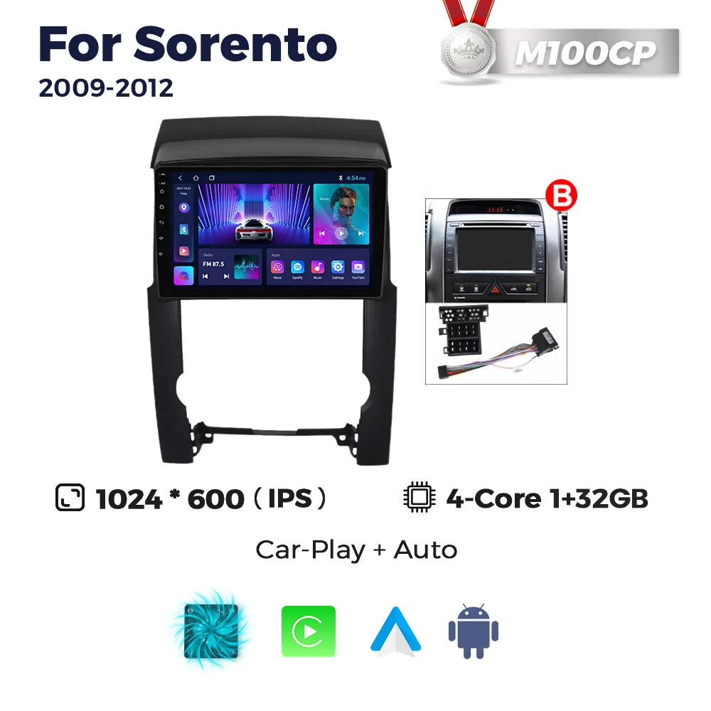 thumbnail image 1 of MEKEDE para Kia Sorento 2009 2010 2011 2012 Reproductor multimedia de vídeo y radio para coche GPS No 2din 2 Din Android Auto DSP 4G LTE Carplay, 1 of 5