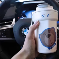 Car Emblem 316 Stainless Steel Thermos Cup Coffee Portable Cup For BMW M3 M4 M5 G42 G30 G20 E90 E90 E93 E60 F10 F07 F34 F30 F20 2