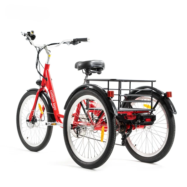 Tricycle électrique à 3 roues pour adultes, vélo cargo, batterie au lithium  perfectionnée, 7 vitesses, 18,2 Ah, 750W - AliExpress