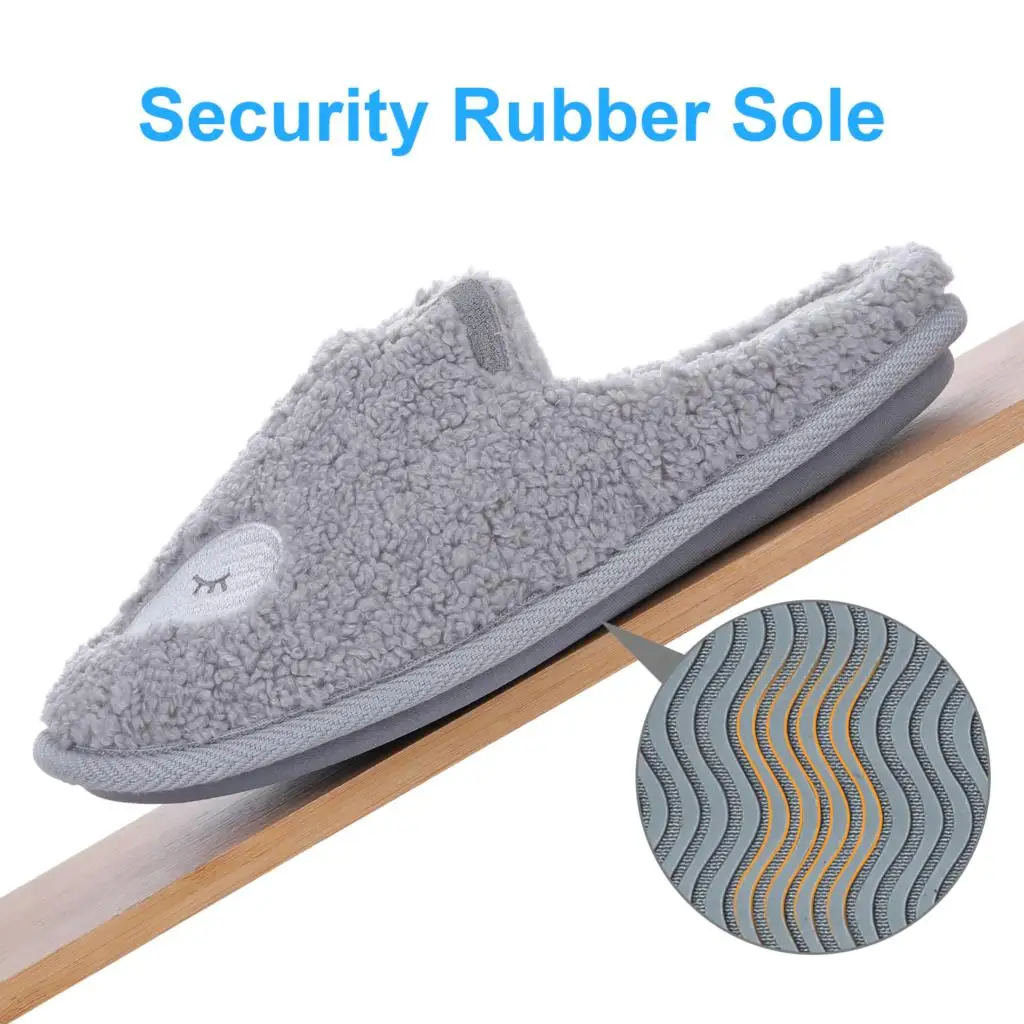 Pallene Cute Fuzzy Slipper For Women Fashion Winter Lovely Fluffy House Slippers Indoor Catroon Warm Antiskid Soft Furry Slides