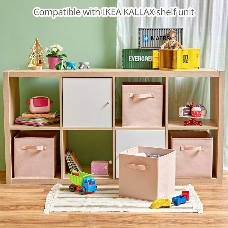 Non-woven Storage Box Collapsible Storage Cube Organizer Toys Organizer with Handles Cajas Organizadoras, cajas kallax - Vimarsana News