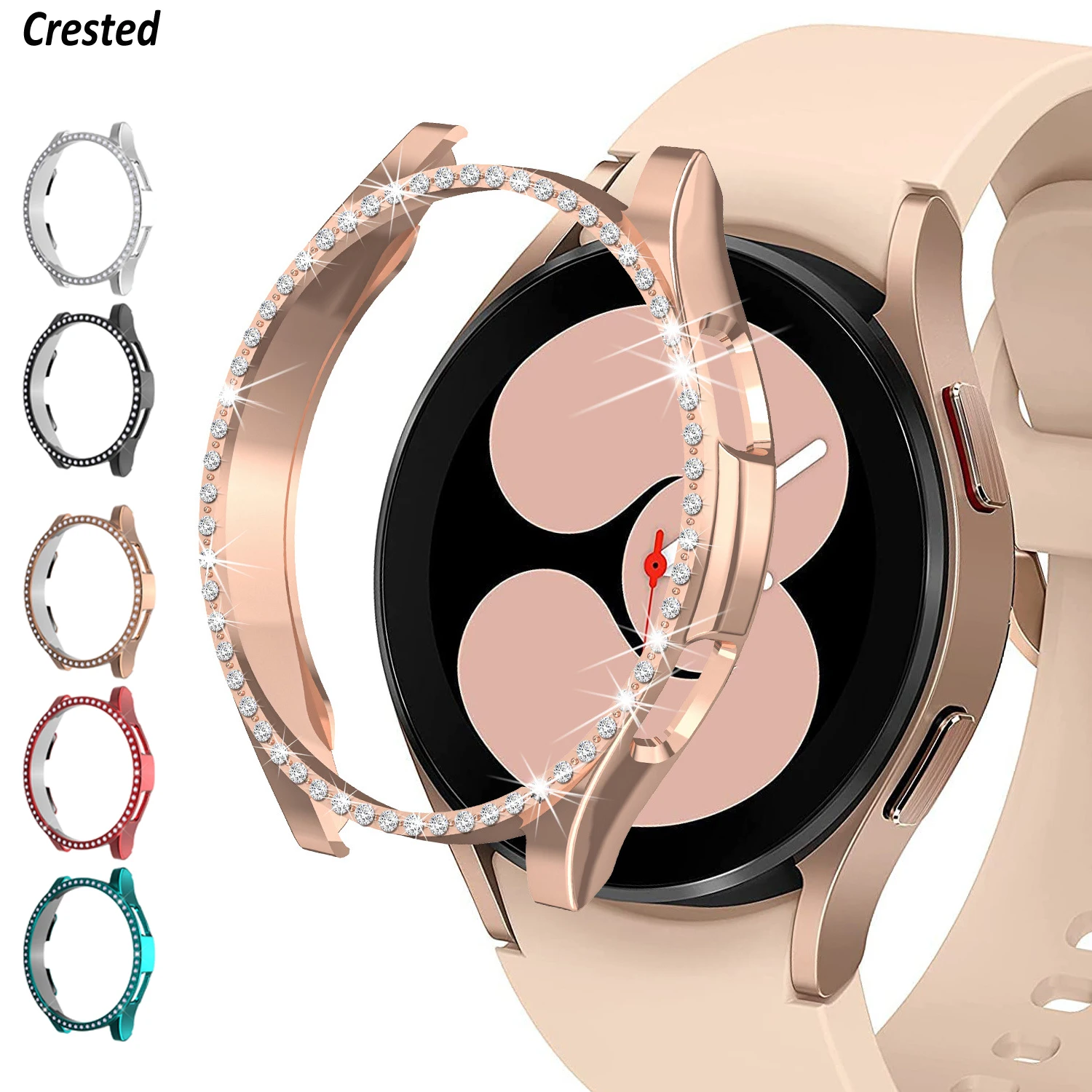 Cover for Samsung Galaxy Watch 4 Case 40mm 44mm Accessories Bling Diamond PC bumper Galaxy Watch 4 Classic 46mm 42mm Protector