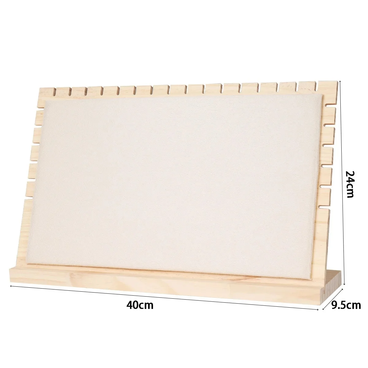 מעמד תצוגה לתכשיטים מעץ מוצק בגודל גדול עם אפשרות להפרדה לשידור חי ומכירה יומיומית, מחזיק תליונים מודרני