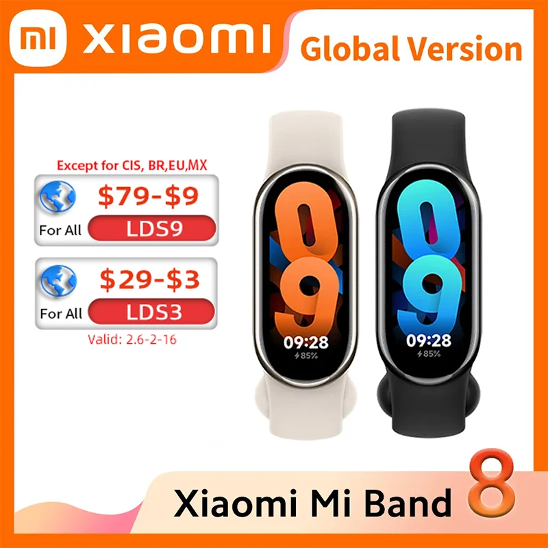  Xiaomi Smart Band 8 (Global Version) : Electronics