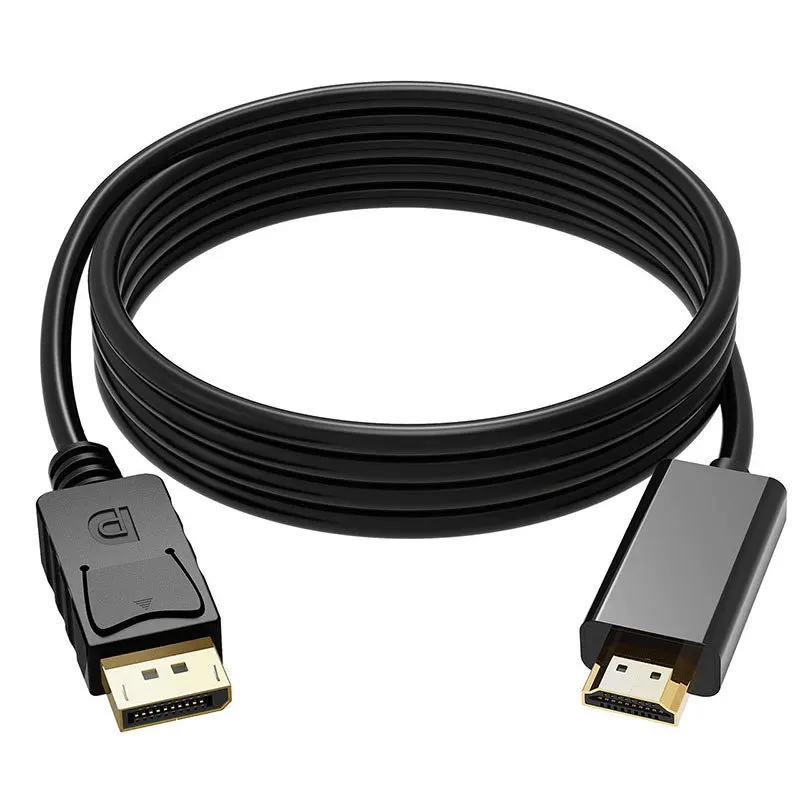 250 개/몫 1.8M / 6FT 3M 10FT DisplayPort 디스플레이 포트 DP 남성 HDMI 호환 남성 M/M 케이블 어댑터 MacBook Air Dell