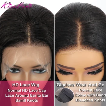 Body Wave 13x4/13x6 HD Lace Front Human Hair Wigs Wear Go Glueless Wig Pre Plucked 5x5 HD Lace Closure Wig 360 Lace Frontal Wigs - Image 5