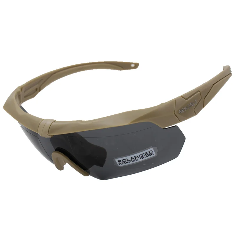Tr90 Military Sports Glasses 3 lens sunglass bullet-proof army tactical glasses shooting eyewear MTB cycling