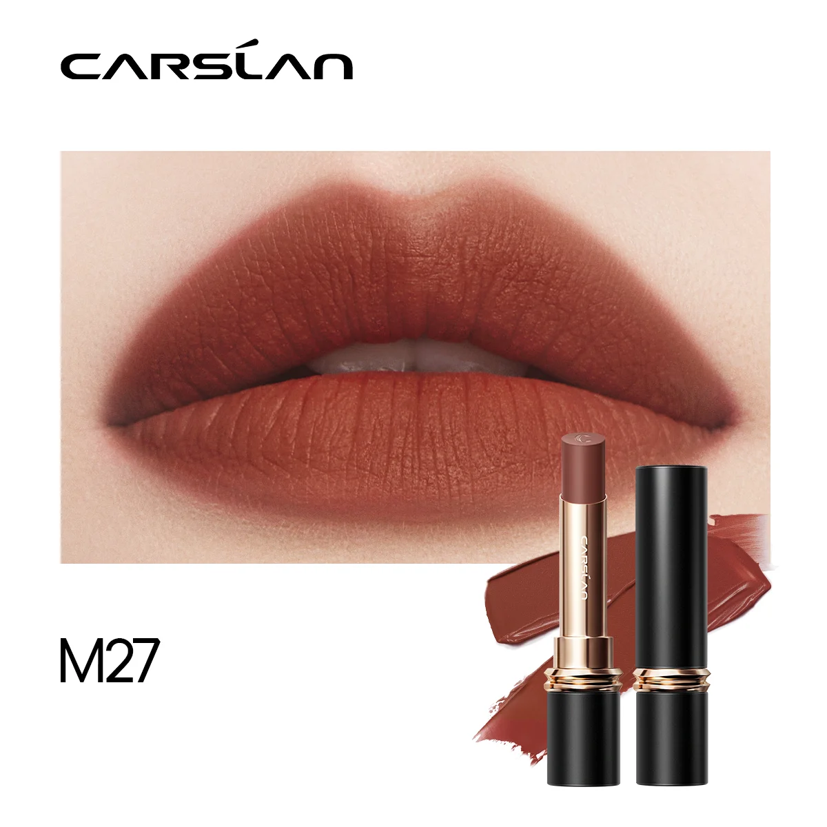 thumbnail image 1 of CARSLAN 16 Colors Matte Kissed Lipsticks Moisturizing Longlasting Non Sticky Cup Velvet Nude Lip Tint Women Cosmetics makeup, 1 of 5
