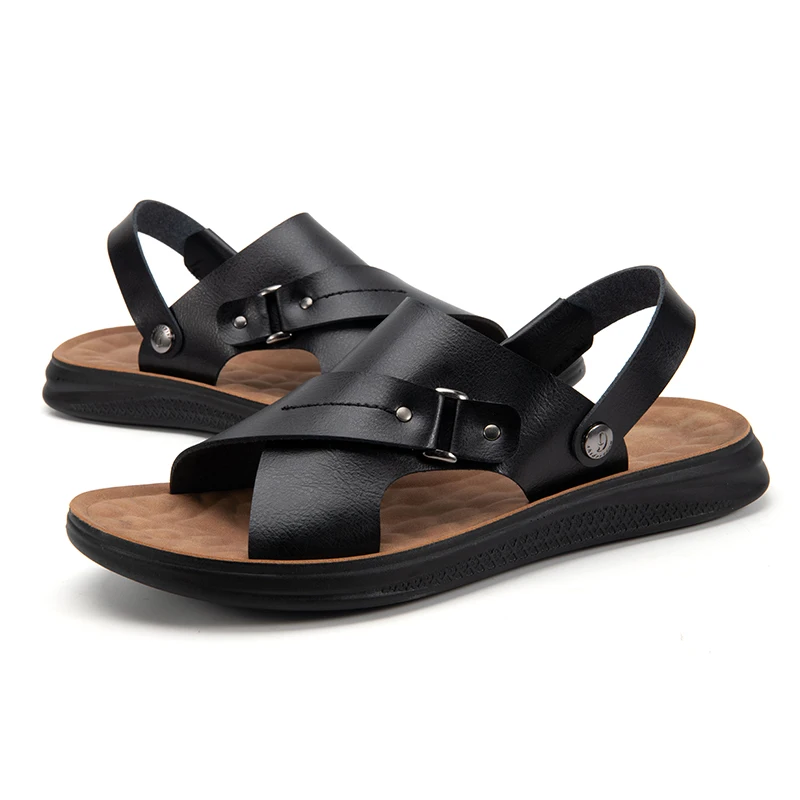 

Men's Sandals 2024 Summer Classic Casual Men's Slippers Comfortable and Lightweight Beach Sandals Non-Slip Flip Flop Sandals