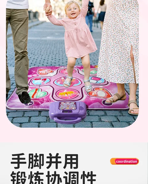 ダンスマット 子供用のきらめくダンスマット,フィットネス,音楽,ダンスゲーム