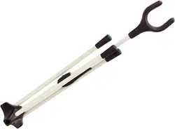 Foldable Aluminum Archery Bow Stand Rack Holder - Portable with Multiple Color Options (White)