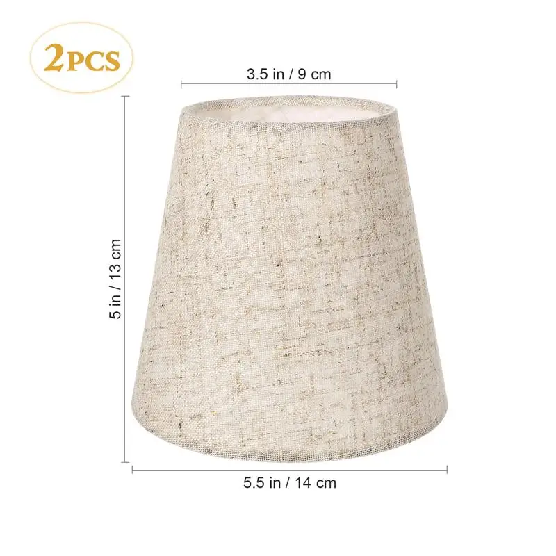 2ks lampa stín, textilie stínidlo pro stůl lamp& podlaha lehký, přírodní látka ruka crafted